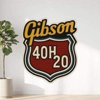 Autocollant Logo Gibson 40lg 20ht décoration decostickerstore - ZNBNZ6