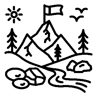 sticker autocollant montagne aventure D5DHM