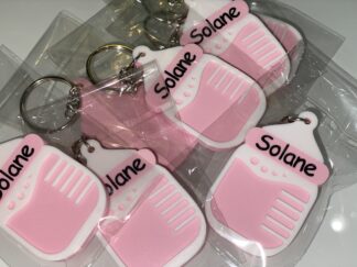 3D porte clefs Prénom biberon bébé naissance baptême