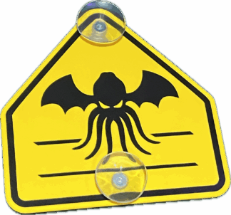3D Roadsign Cthulhu ventouses 2SBLB