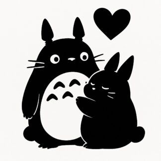 Sticker autocollant L'amour de Totoro décoration decostickerstore - BT6YMD
