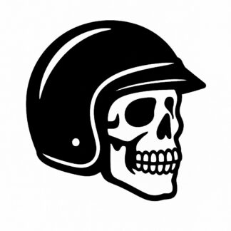 Sticker autocollant autocollant brillant pour casque de moto, représentant un crâne. décoration decostickerstore - S0CO7M