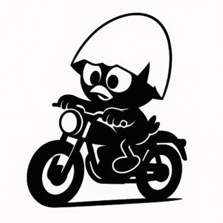 sticker autocollant calimero fait de la moto VD6Y8