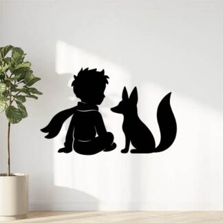 Sticker autocollant Petit prince et renard décoration decostickerstore - 3LN1Q3