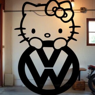 Sticker autocollant Hello Kitty volkswagen