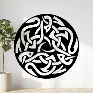 Sticker autocollant tribal rond