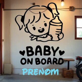 Sticker autocollant Bébé à bord modèle 11