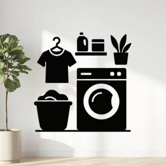 Sticker autocollant Buanderie décoration décoration decostickerstore - 9QDW1G