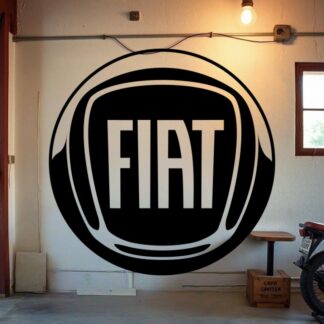 Sticker Autocollant fiat logo auto  AU91