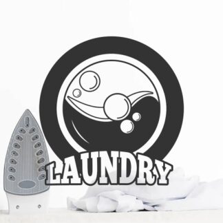 Sticker Autocollant machine a laver buanderie  BU200684