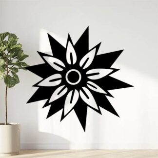 Sticker Autocollant Fleurs Tribales