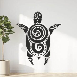 Sticker Autocollant Tortue Tribale