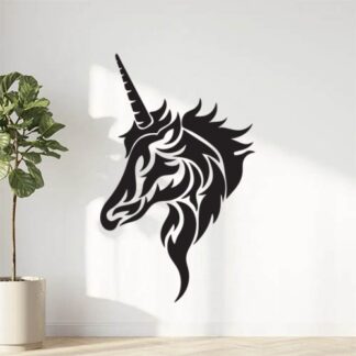Sticker Autocollant Licorne Tribale