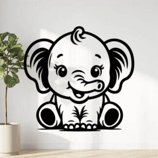 Sticker Autocollant elehant animaux hero  HE0926