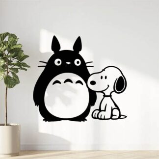 Sticker autocollant Totoro et Snoopy amis décoration decostickerstore - SSKPPS