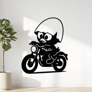 sticker autocollant calimero fait de la moto VD6Y8