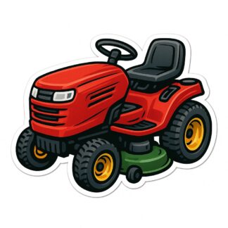Autocollant tracteur de pelouse décoration decostickerstore - TFAHYC