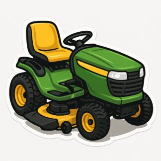 Autocollant tracteur de pelouse décoration decostickerstore - XFGIOK
