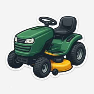 Autocollant tracteur de pelouse décoration decostickerstore - Y48QJW