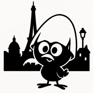 Sticker autocollant Calimero à Paris en France décoration decostickerstore - FTFTFB