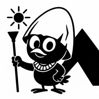 Sticker autocollant Calimero en Égypte décoration decostickerstore - FTBRPJ