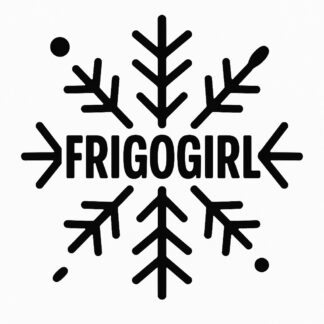 Sticker autocollant Flocon éclaté avec le texte qui ressort Frigogirl décoration decostickerstore - UV5F3S