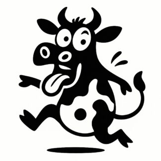 Sticker autocollant Une vache folle décoration decostickerstore - XLMK3C