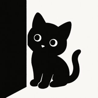 Sticker autocollant chaton qui regarde derrière le mur décoration decostickerstore - WP5EMT