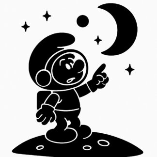 Sticker autocollant cosmoschtroumpf décoration decostickerstore - OUNW2B