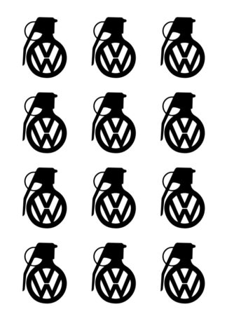 Planche 12 stickers Volkswagen V1BF4