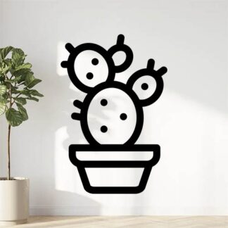 sticker autocollant cactus plante fleur 2ZBNQ