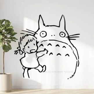 Sticker autocollant Totoro et Mai
