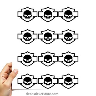 Planche 12 stickers Harley Davidson 58ZW3