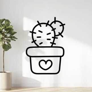 sticker autocollant cactus plante fleur 9LWPP