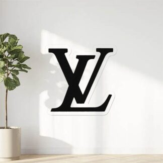 Autocollant logo louis vuitton larvo 3 cm e alto 4 cm noir décoration decostickerstore - D1PX9Y