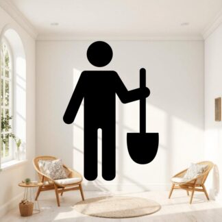 sticker autocollant Plante jardinier paysagiste GPMBC