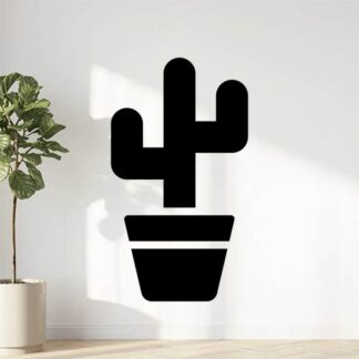sticker autocollant cactus plante fleur HJ9SC
