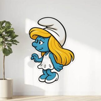 Autocollant schtroumphette de profil décoration decostickerstore - JNBM75