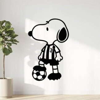 Sticker autocollant Snoopy en joueur de la Juventus décoration decostickerstore - JZT2RN