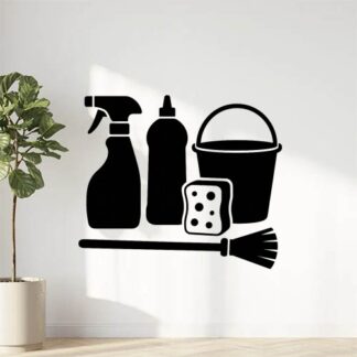 Sticker autocollant Matériaux de nettoyage décoration decostickerstore - KSFLCA