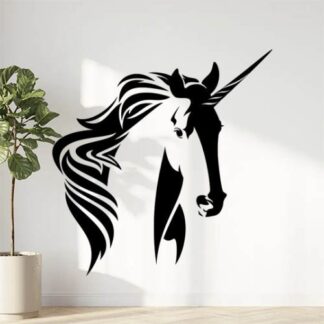 Sticker Autocollant Licorne cheval V87290