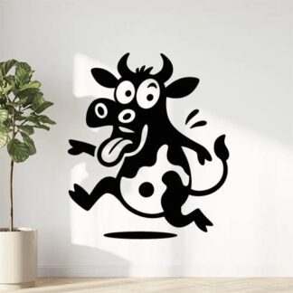 Sticker autocollant Une vache folle décoration decostickerstore - XLMK3C