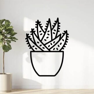 sticker autocollant cactus plante fleur YMXU5