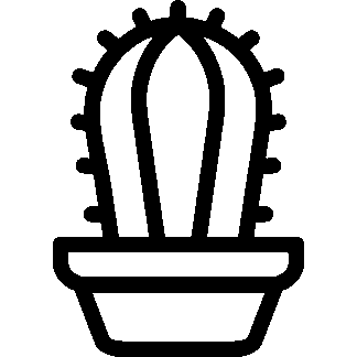 sticker autocollant cactus plante fleur XKQZG