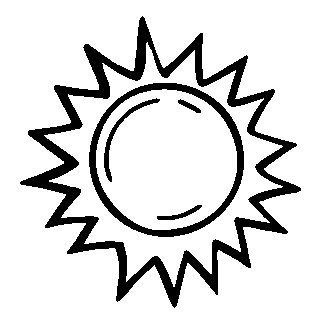 sticker autocollant Soleil 2TW2N
