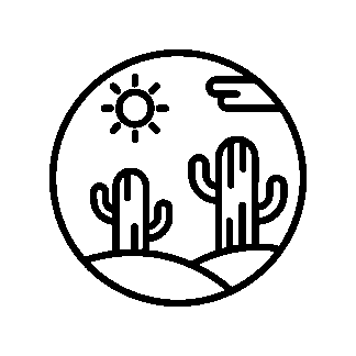 sticker autocollant cactus plante fleur SWU56