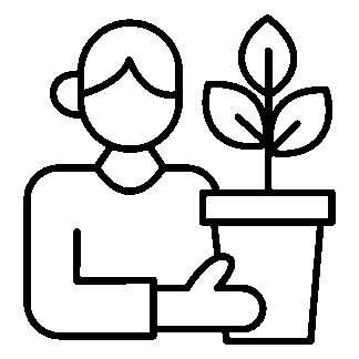 sticker autocollant Plante jardinier paysagiste D9JBF