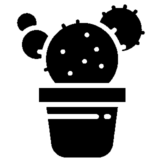 sticker autocollant cactus plante fleur TOADP