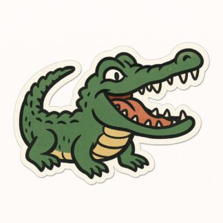 Autocollant Humour style crocodile Lacoste décoration decostickerstore - JBWAVX