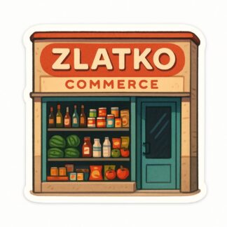 Autocollant Zlatko Commerce décoration decostickerstore - 5A8UVG